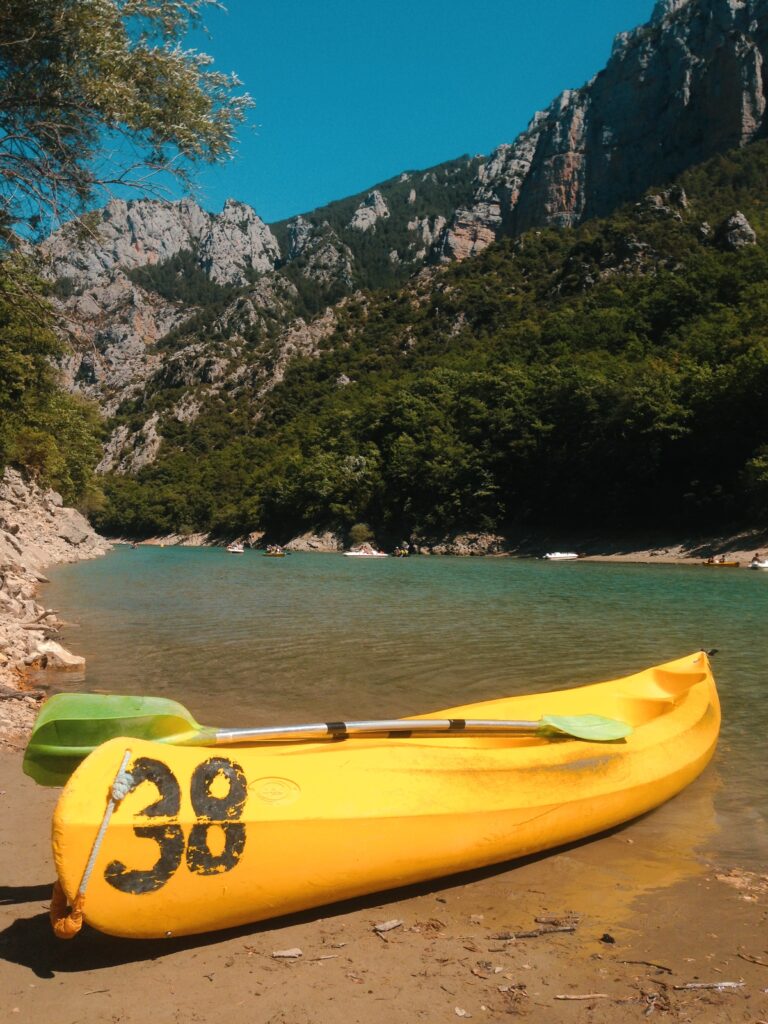 Canoë sur le lac de Sainte-Croix